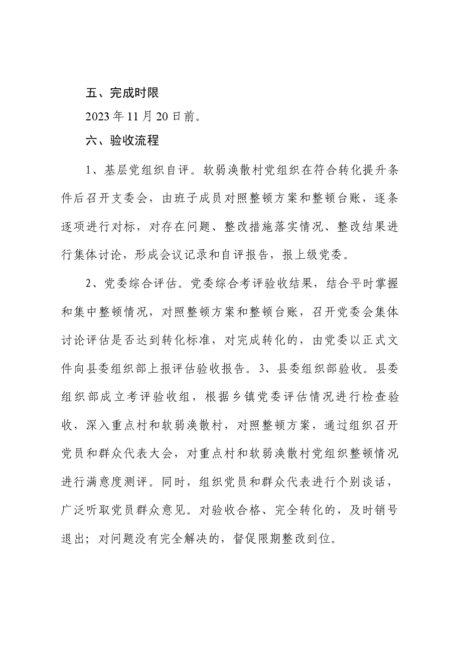 2023软弱涣散整顿方案.docx,第3页预览