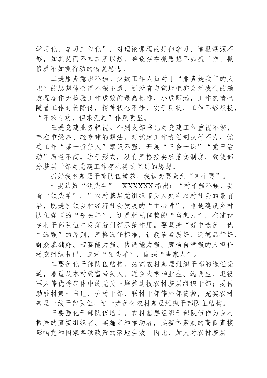 党课：以高质量党建引领农村队伍建设.docx，第2页预览