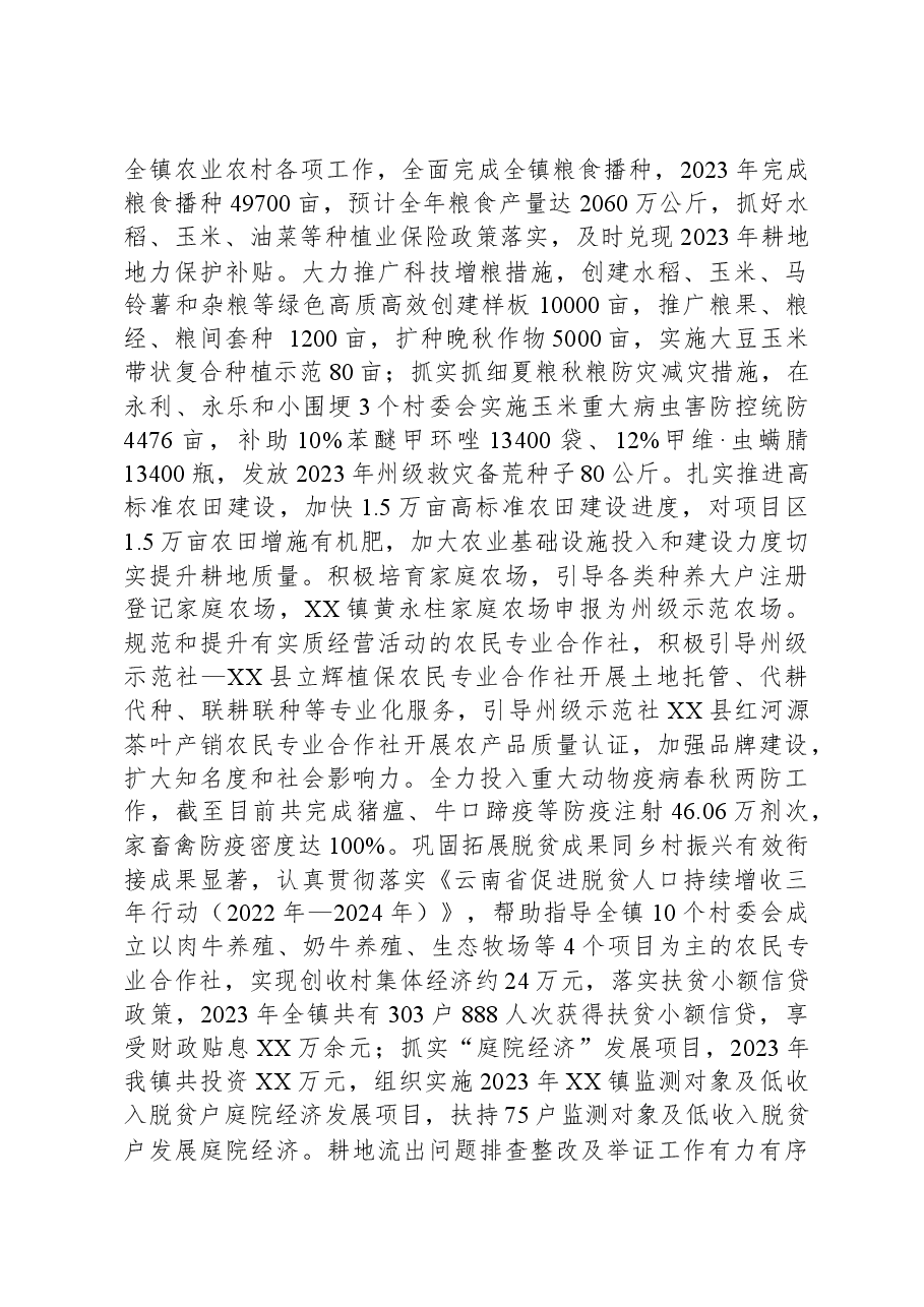 镇人民政府2023年工作总结及2024年工作计划.docx,第3页预览
