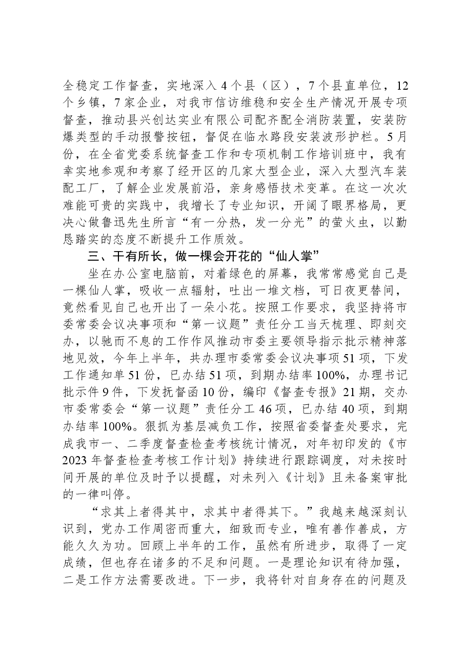 2023年述职报告(督查室).docx,第2页预览