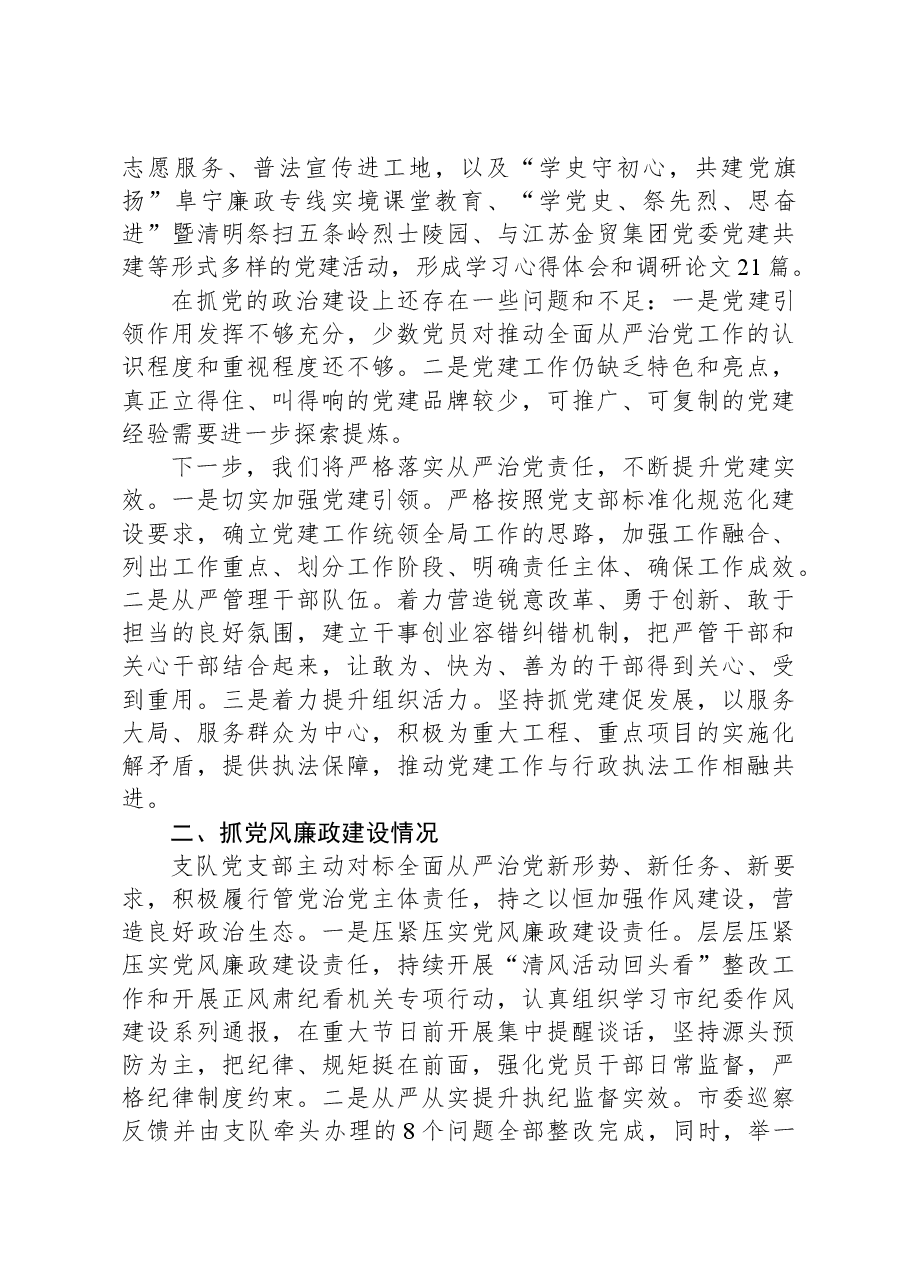 上半年落实全面从严治党主体责任述职报告.docx,第2页预览
