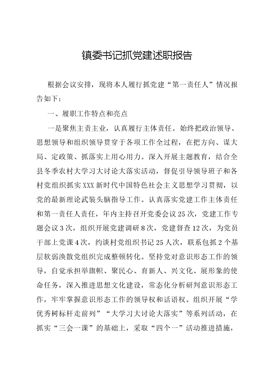 镇委书记抓党建述职报告.docx,第1页预览