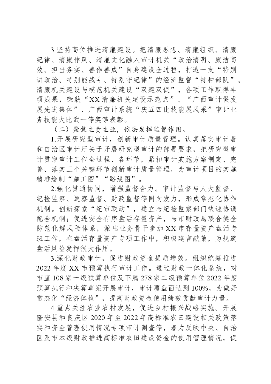 市审计局2023年工作总结和2024年工作计划.docx,第2页预览