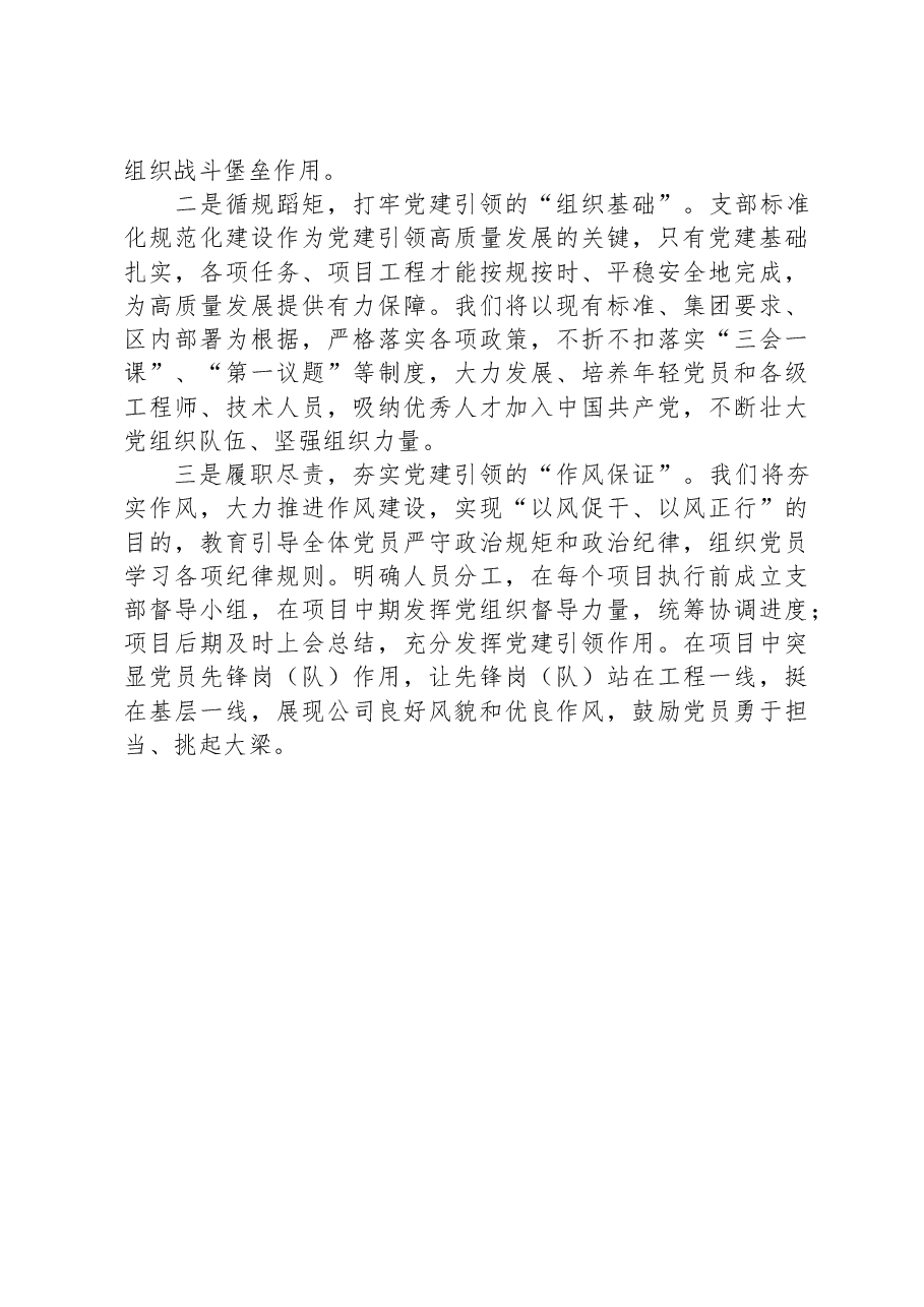 公司党支部党建引领高质量发展总结报告.docx,第3页预览