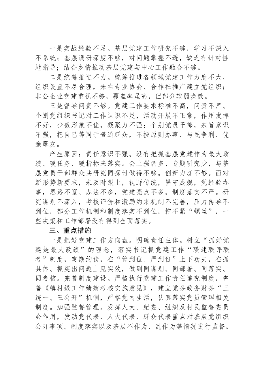 2023年度基层党建履职情况报告.docx,第2页预览