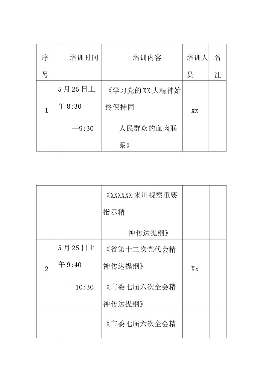 镇2023年党员全覆盖培训工作方案(含表格).docx,第4页预览