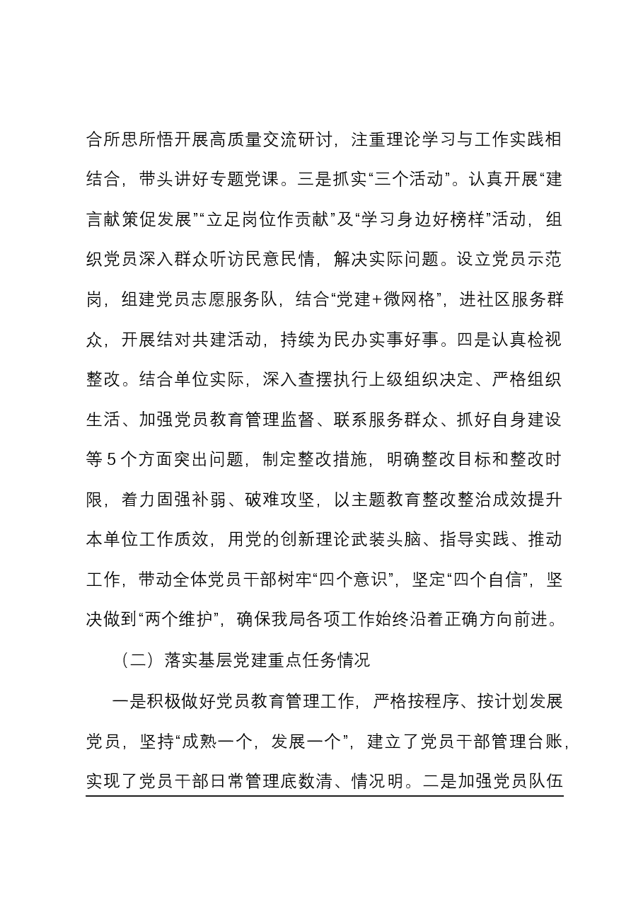 2023年党组织书记抓党建工作述职报告.docx,第2页预览