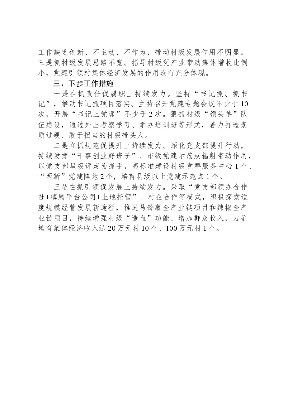 镇党委书记2023年度抓基层党建工作述职报告.docx,第2页预览