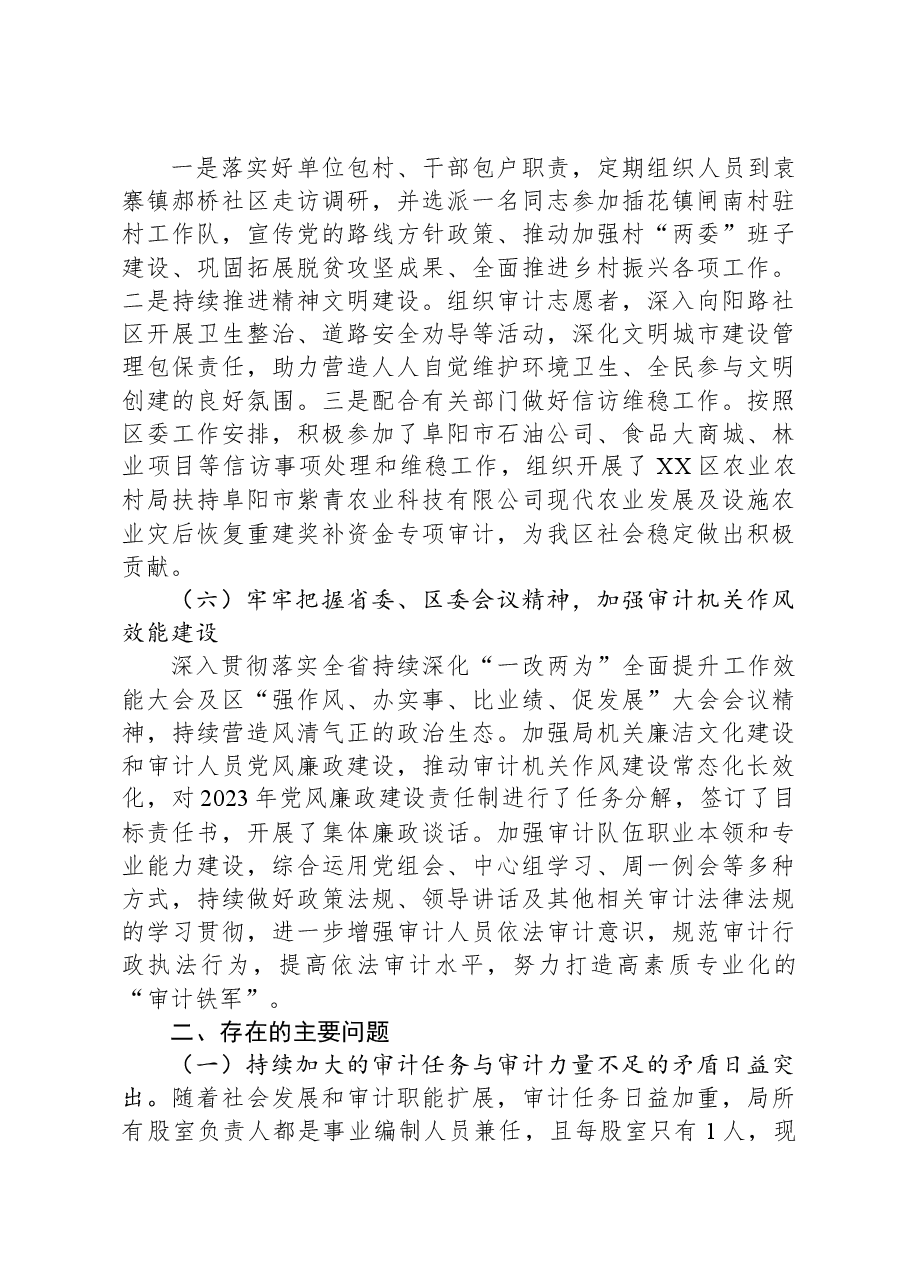 区审计局2023年工作总结和2024年工作计划.docx,第4页预览