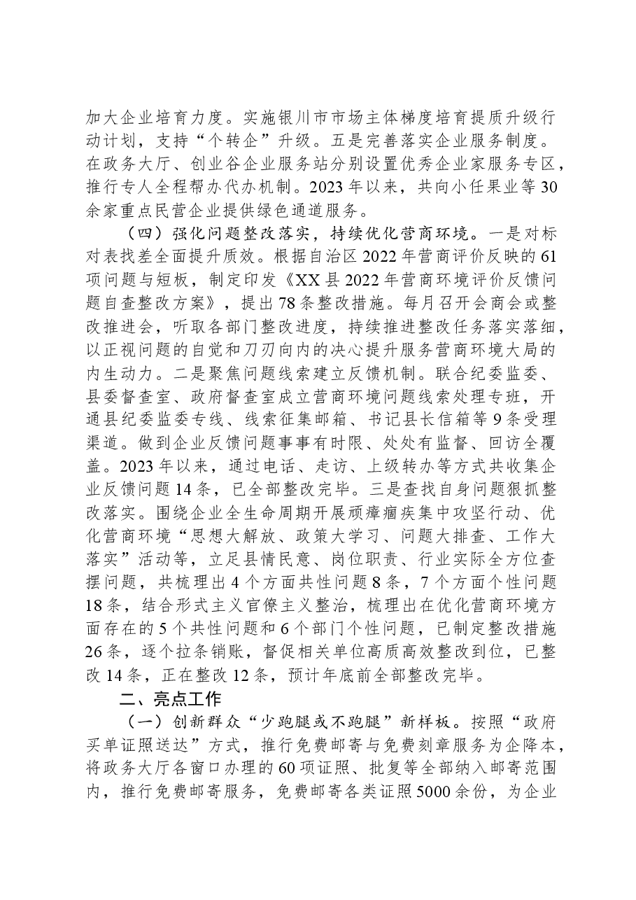 县审批服务管理局关于2023年工作总结暨2024年工作思路的汇报.docx,第3页预览