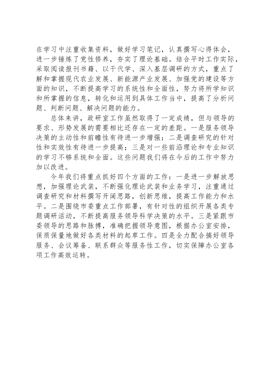 市政策研究室年度工作总结.docx，第4页预览