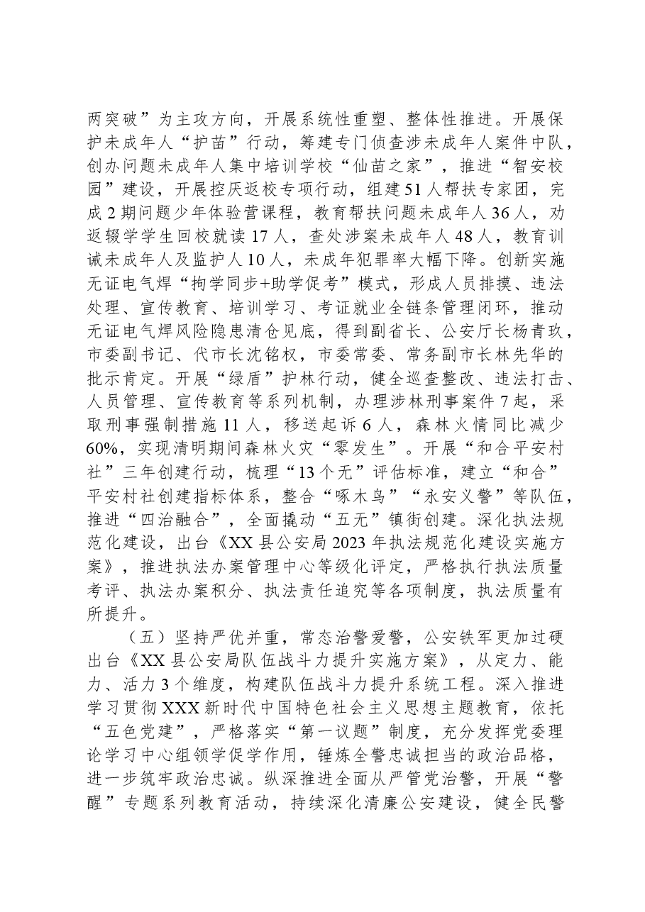 XX县公安局2023年工作总结01.docx,第3页预览