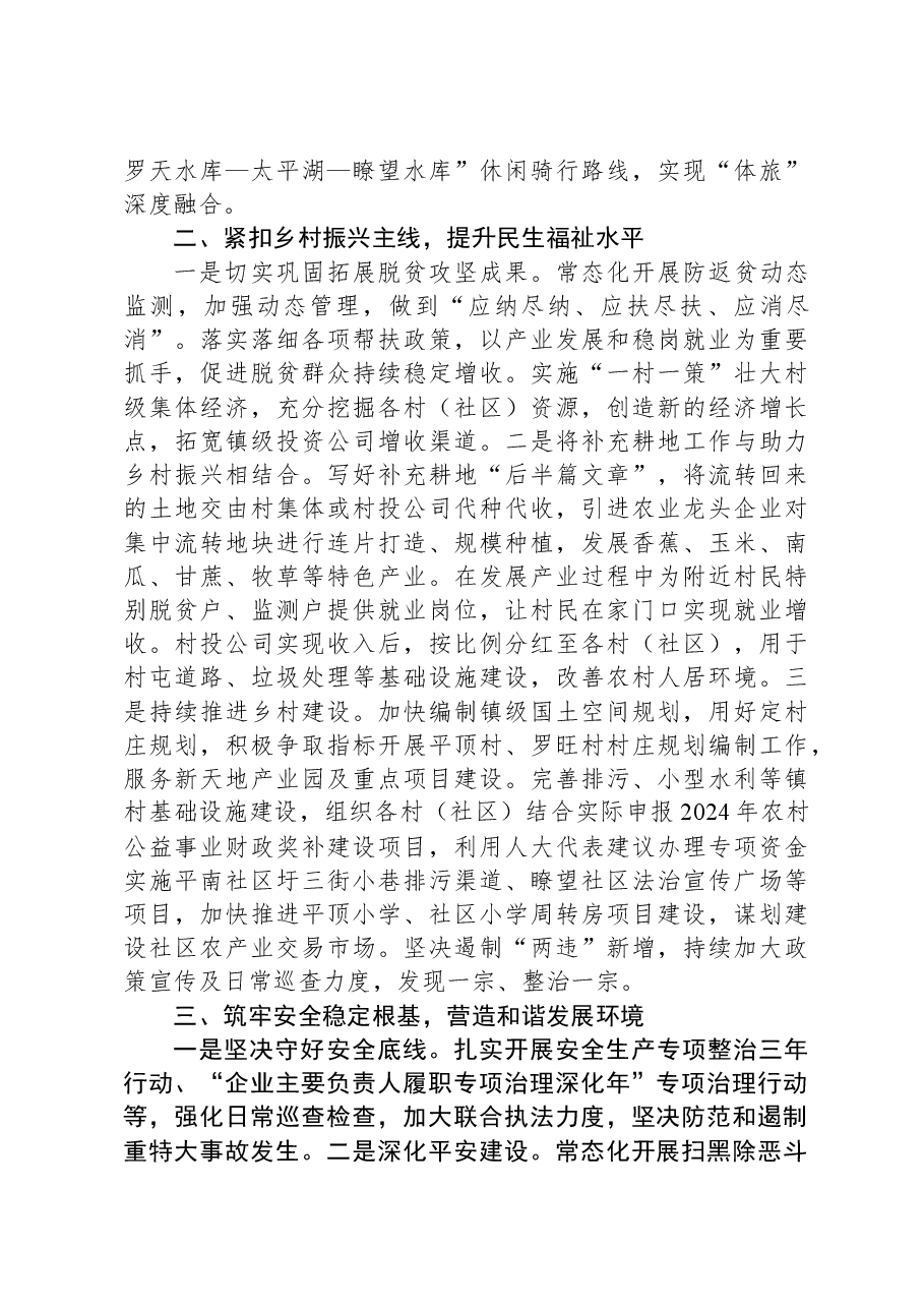 乡镇在务虚会上关于2024年工作思路汇报.docx,第2页预览