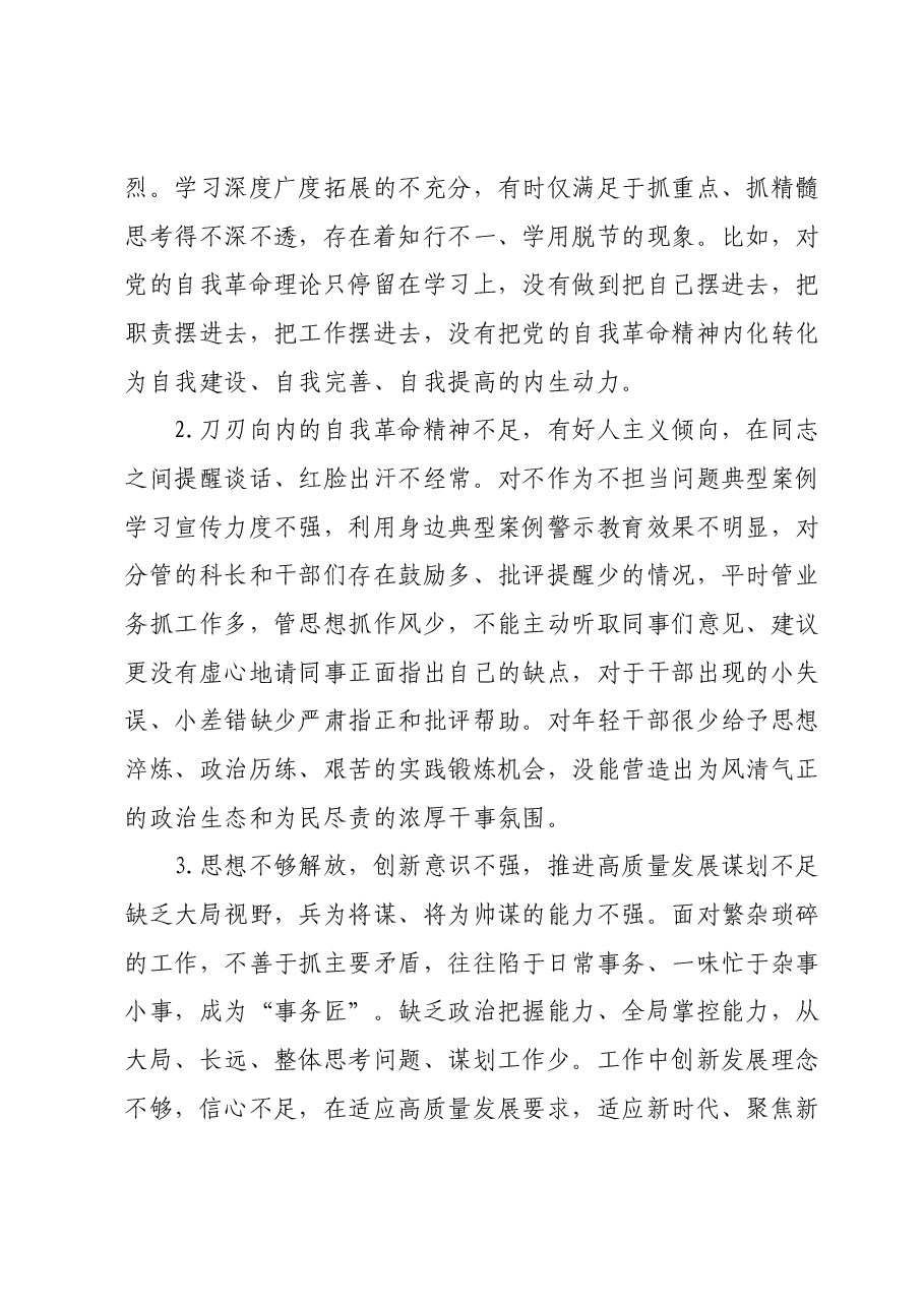 班子成员主题教育自我革命第四专题研讨材料.docx，第3页预览