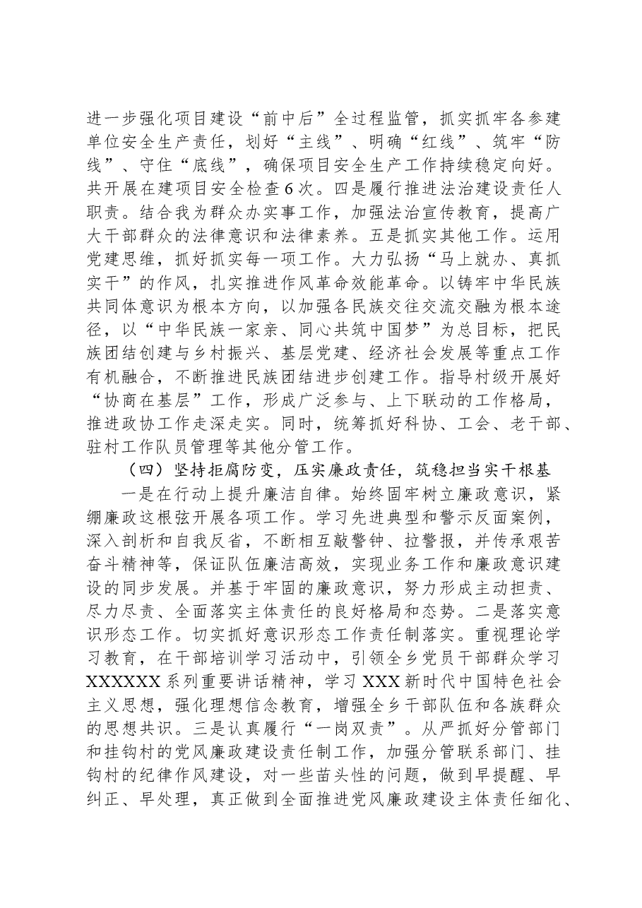 乡镇党员干部2023年度个人述职报告.docx,第3页预览