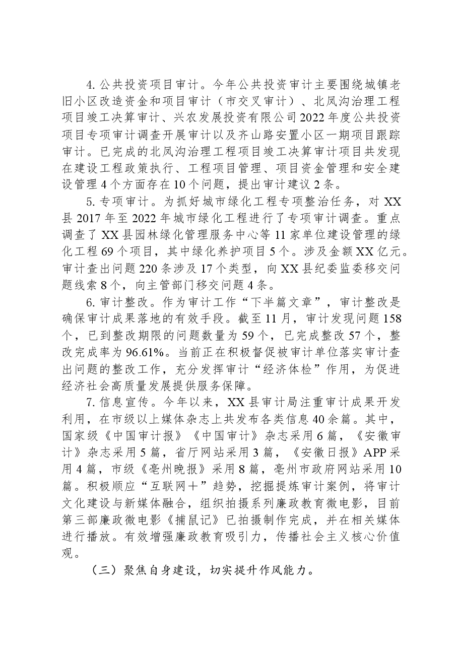县审计局2023年工作总结及2024年工作安排.docx,第4页预览
