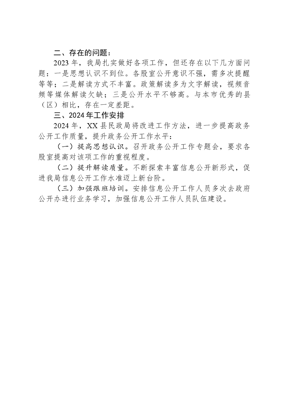 2023年XX县民政局政务公开工作总结.docx,第2页预览