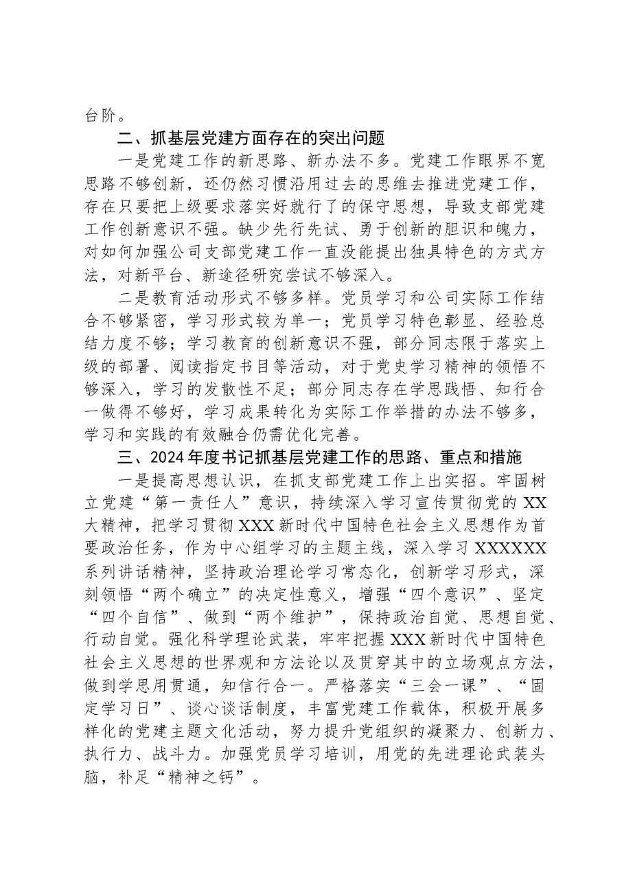 党支部书记2023年抓党建工作述职报告-2.docx,第2页预览
