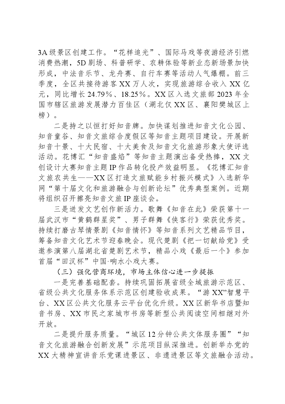 区文旅局2023年重点工作总结及2024年工作思路.docx,第2页预览