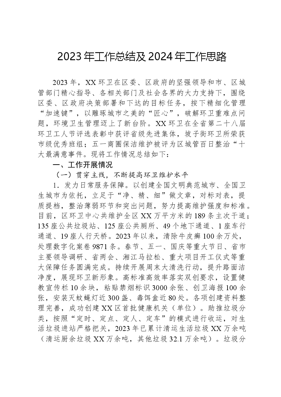 2023年工作总结及2024年工作思路05.docx,第1页预览
