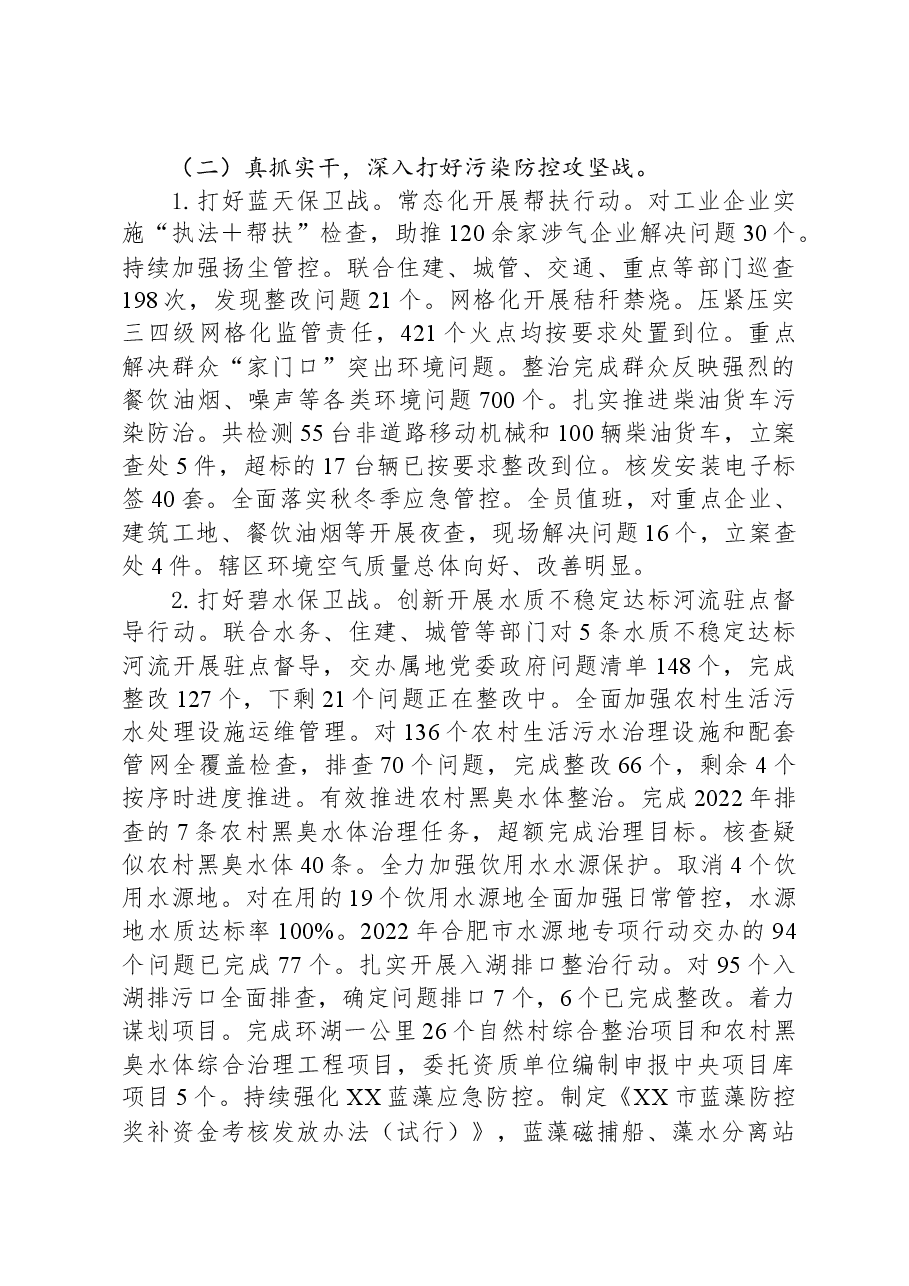 市生态环境分局2023年工作总结.docx,第2页预览