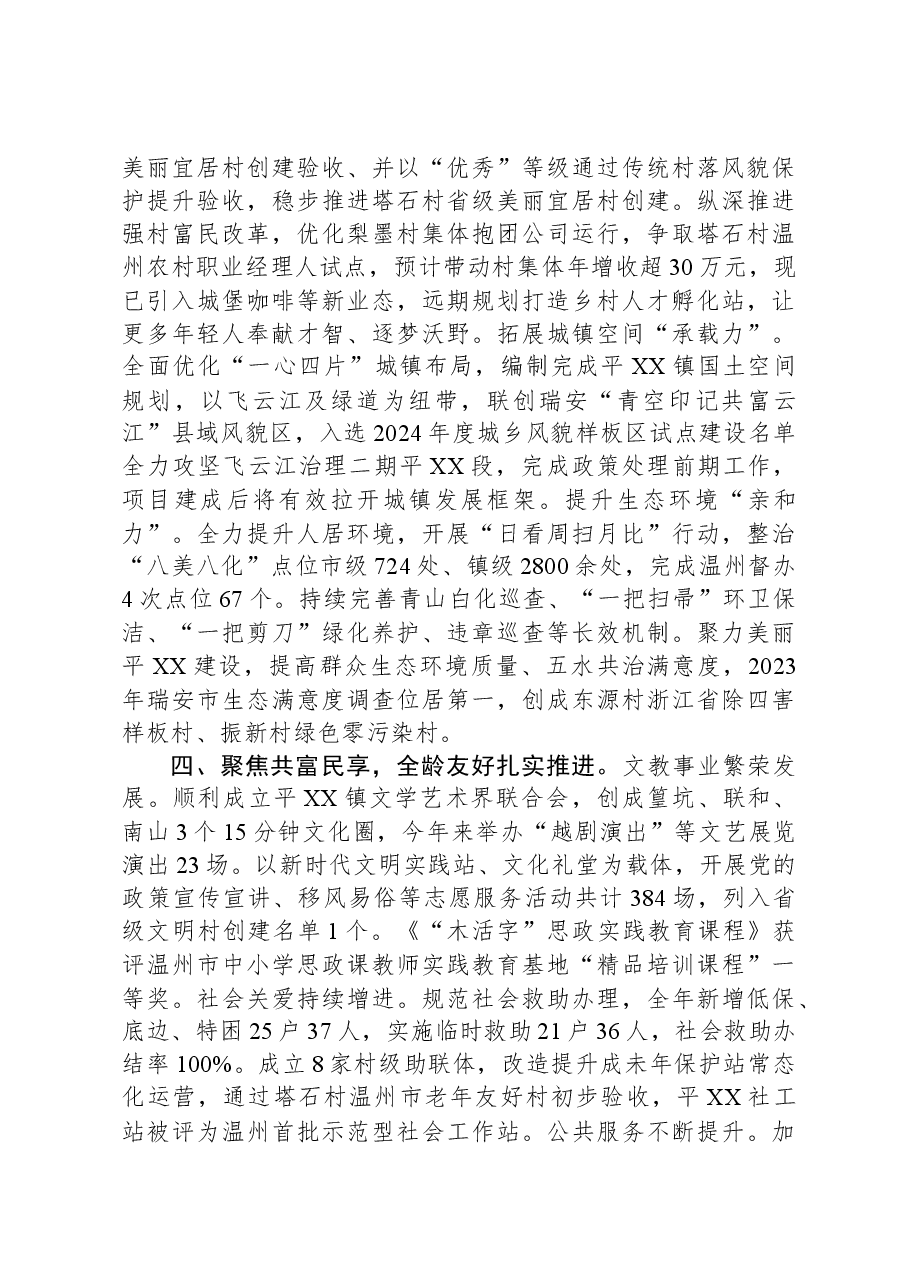 XX镇2023年度工作总结01.docx,第3页预览