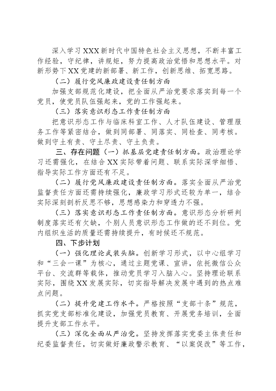 党支部书记2023年抓党建述职报告.docx,第3页预览