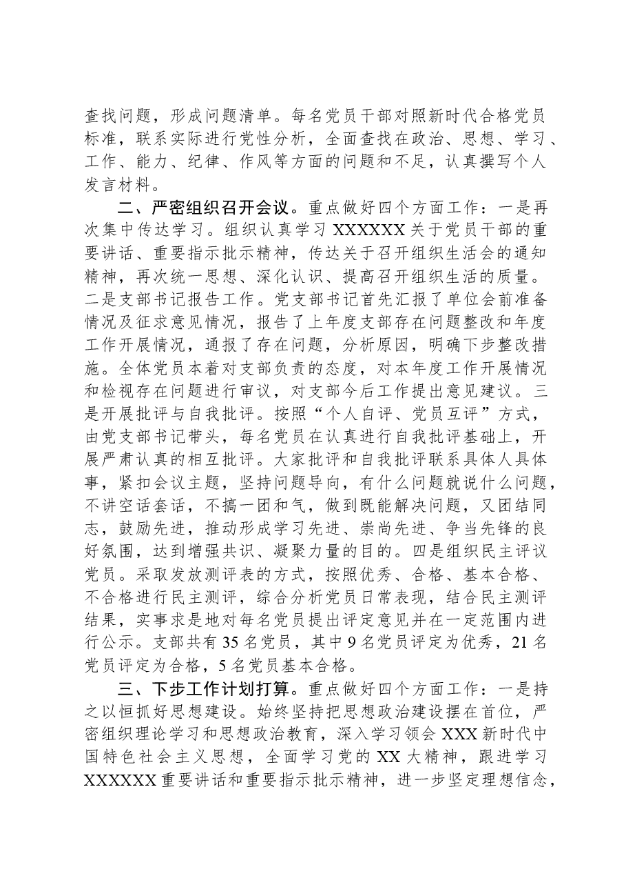某市财政局纪委党支部民主评议党员工作情况报告.docx,第2页预览