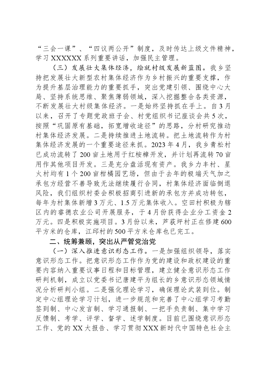 乡党委关于2023年党建工作报告.docx,第3页预览