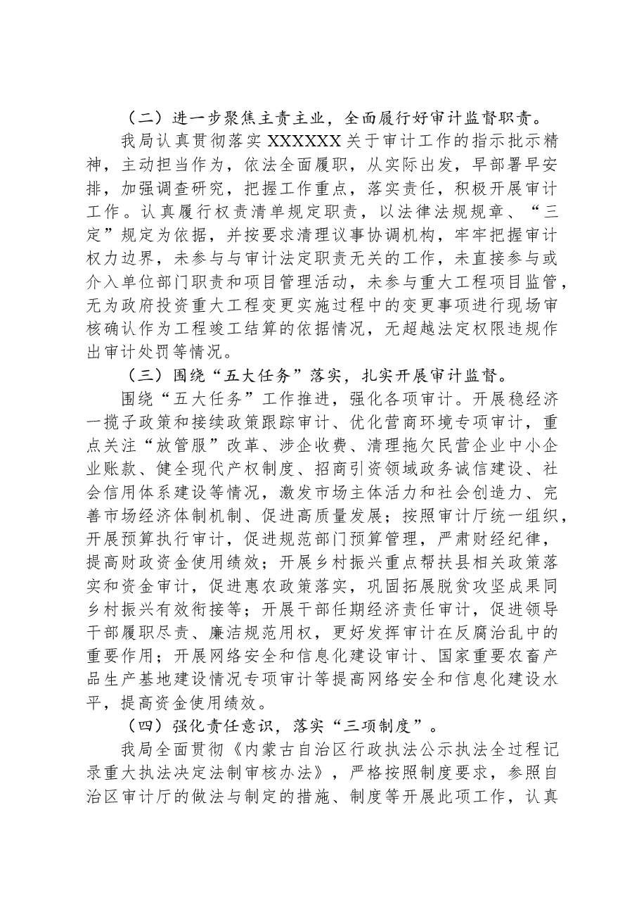 市审计局2023年法治政府建设工作总结和2024年工作计划.docx,第2页预览