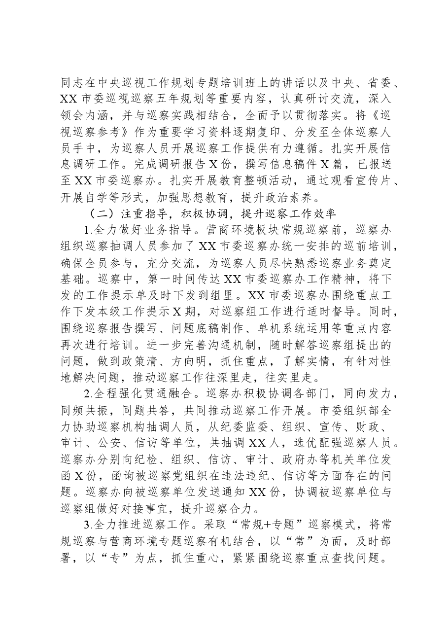 XX市2023年巡察工作总结及2024年工作计划.docx,第2页预览