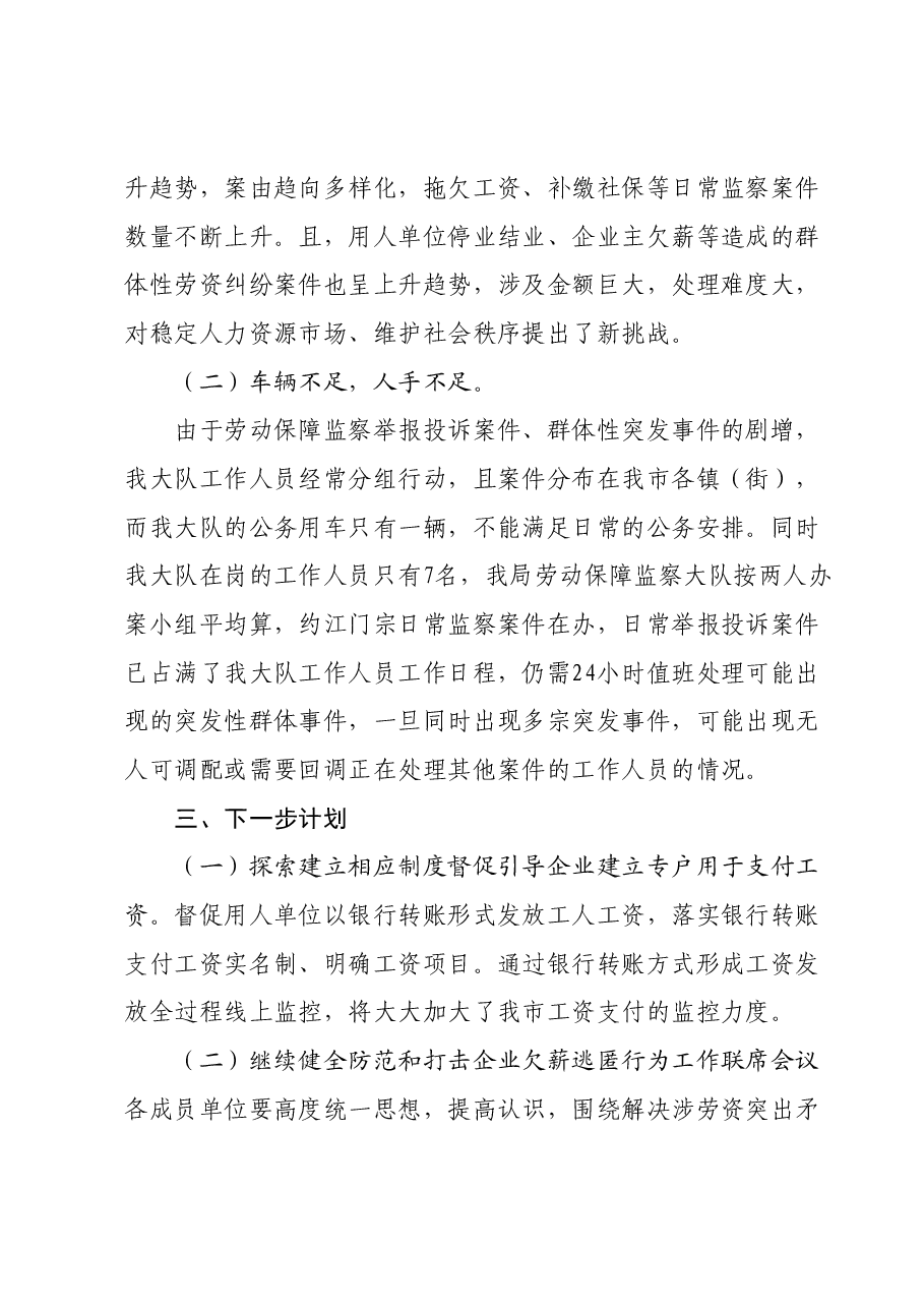 2023年劳动保障监察大队总结及2024年计划.docx,第4页预览