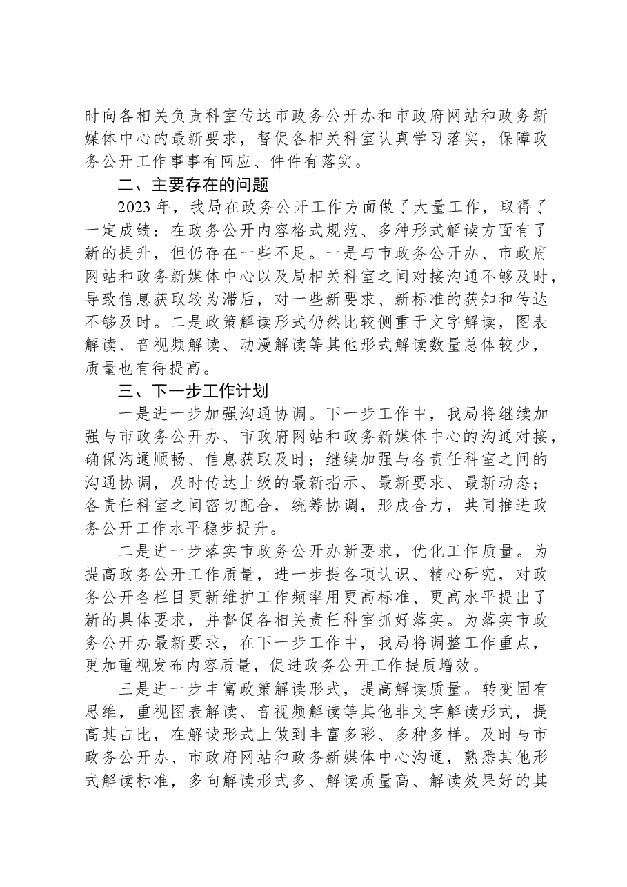 市公管局2023年度政务公开工作总结.docx,第3页预览