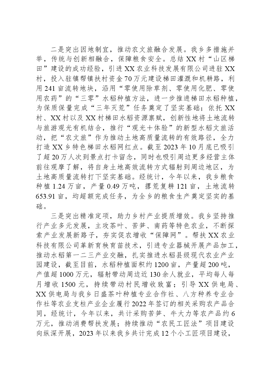 XX乡2023年工作回顾及2024年工作安排.docx,第2页预览