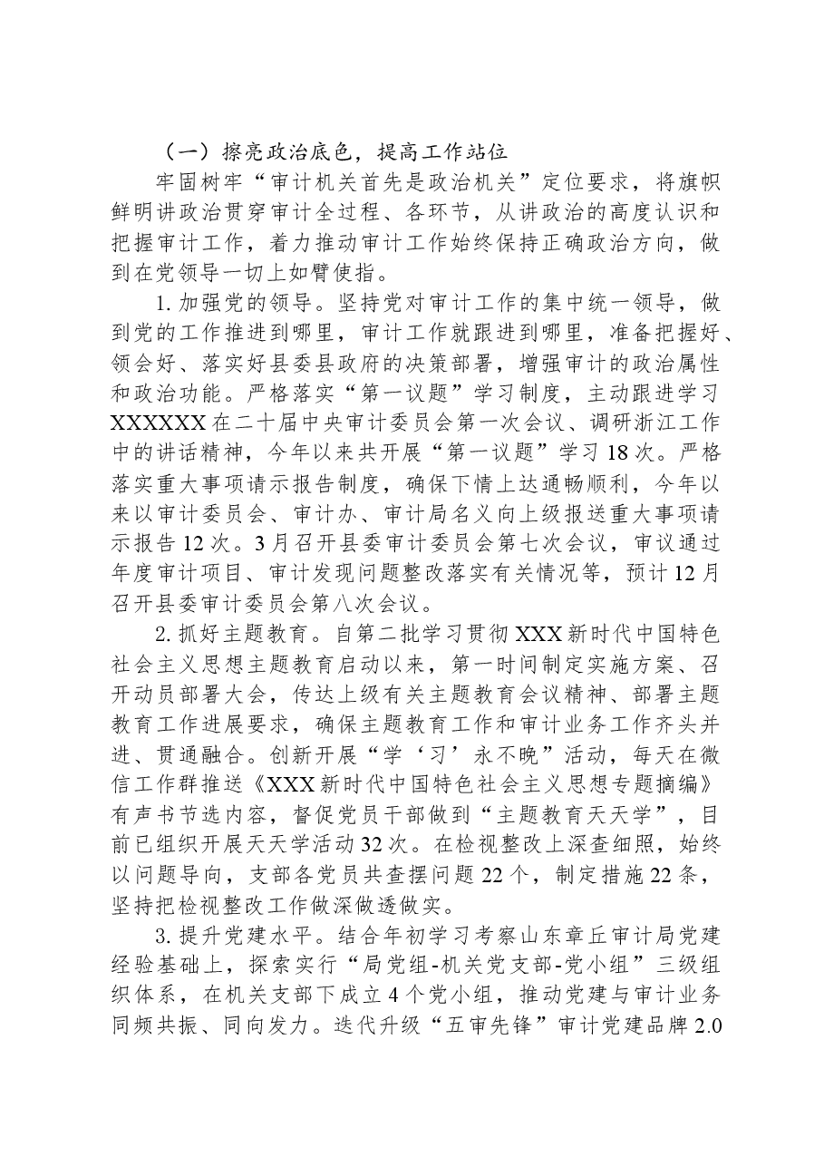 县审计局2023年工作总结和2024年工作思路.docx,第3页预览