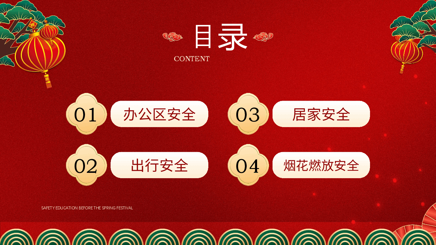 红色春节前安全教育PPT.pptx,第2页预览