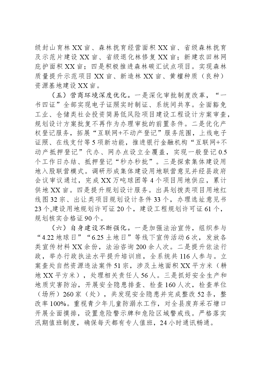 县自然资源和规划局2023年工作总结及2024年工作计划.docx,第3页预览