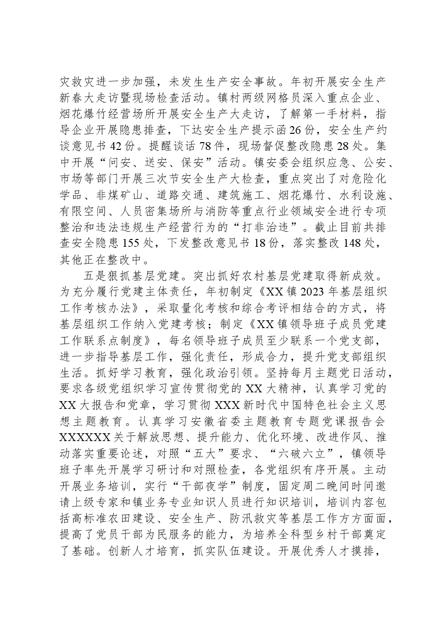 镇2023年度工作总结和2024年度工作安排01.docx,第3页预览