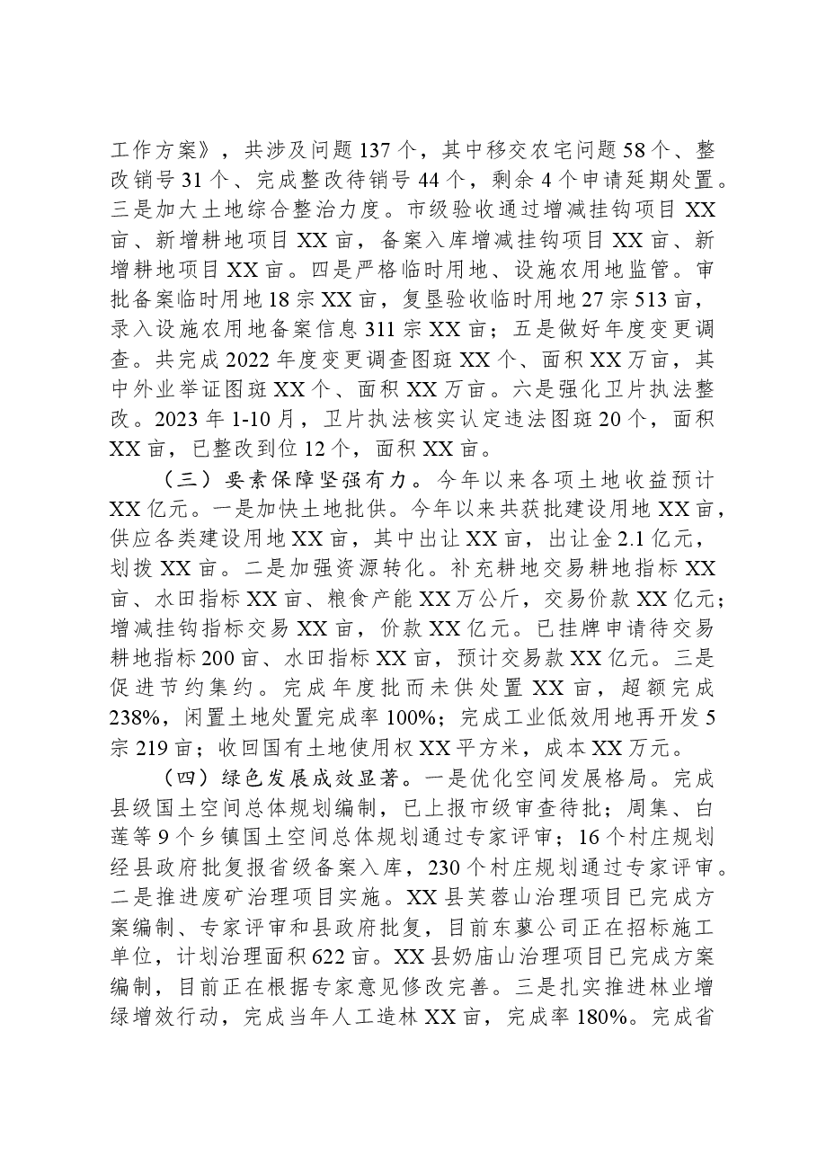 县自然资源和规划局2023年工作总结及2024年工作计划.docx,第2页预览