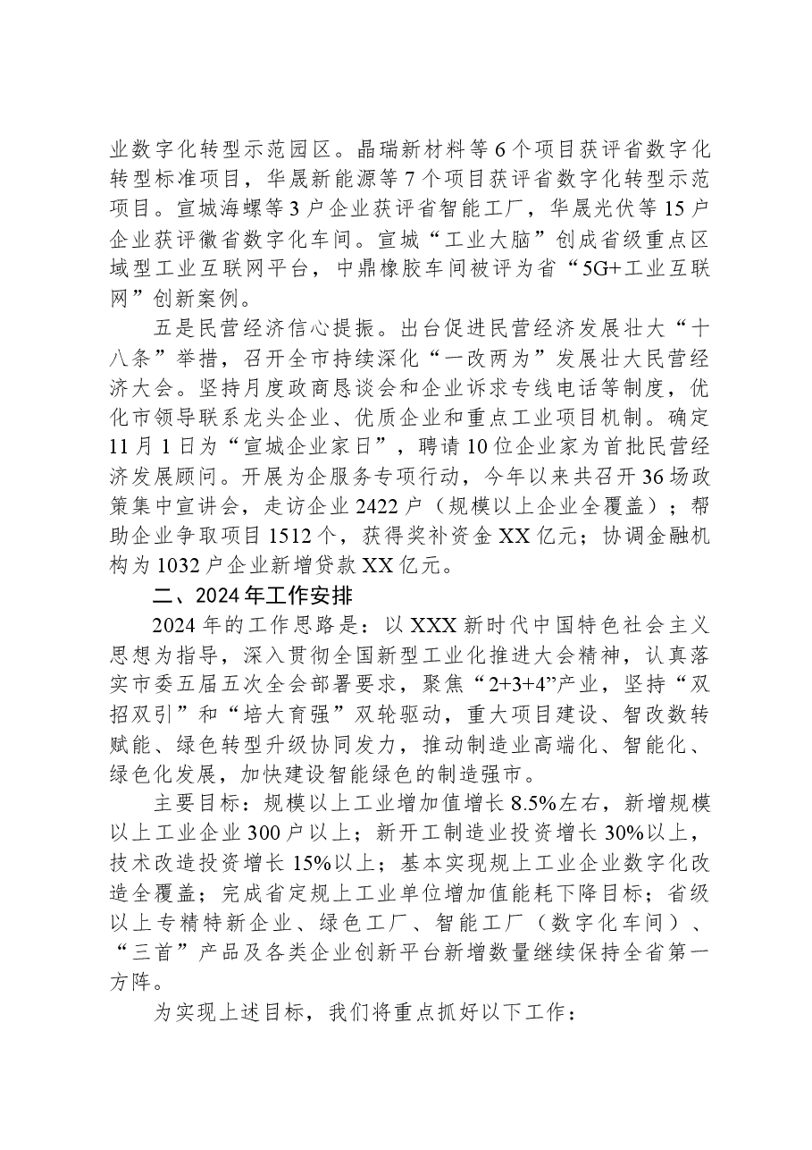 2023年度工作总结和2024年度工作安排.docx，第3页预览