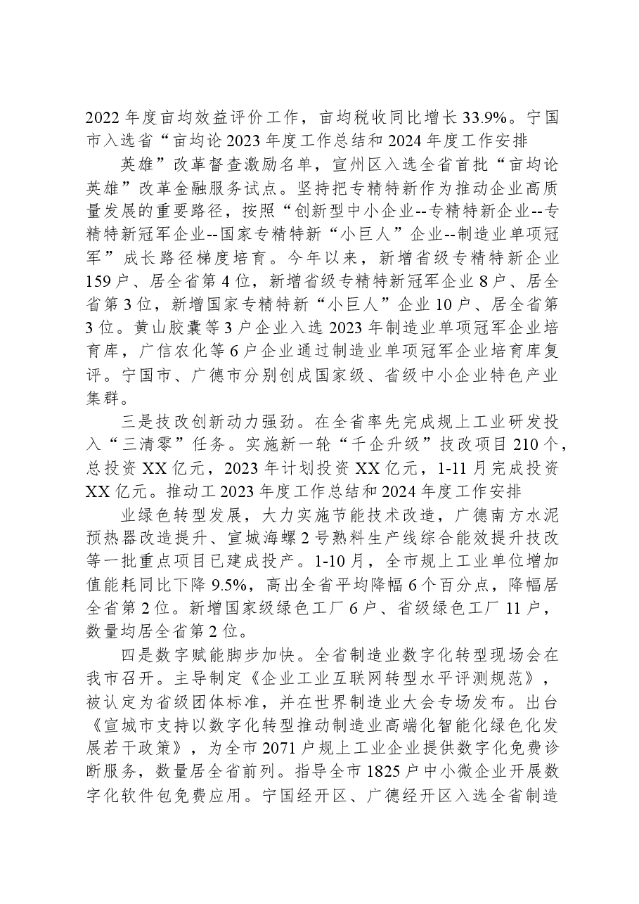 2023年度工作总结和2024年度工作安排.docx，第2页预览