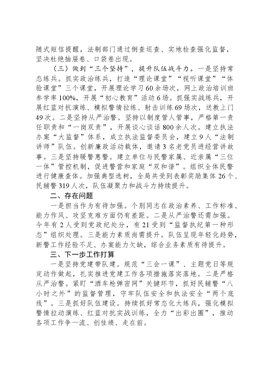 县公安局“三抓三提升”主题实践活动工作总结.docx,第2页预览