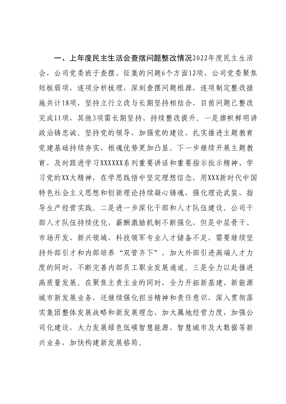 主题教育专题民主生活会领导班子对照检查材料01.docx,第2页预览