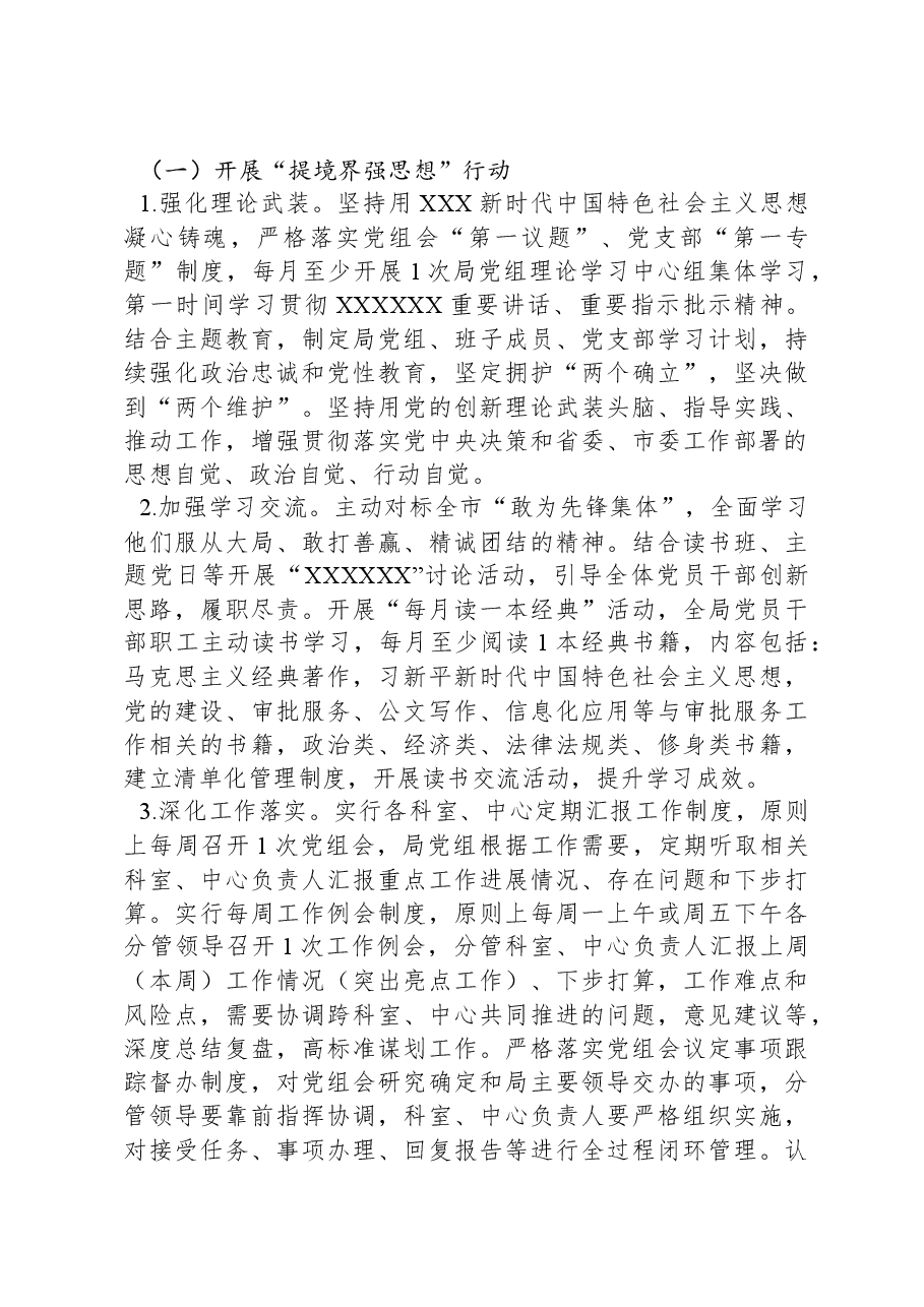 XX局开展干部队伍能力作风“四提四强”行动的实施方案.docx,第2页预览