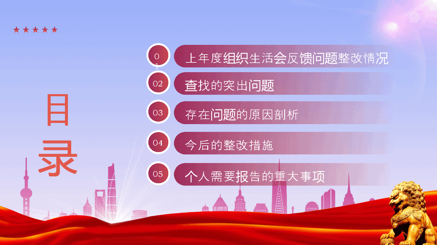 民主(组织)生活会个人发言模板PPT (1).pptx,第3页预览