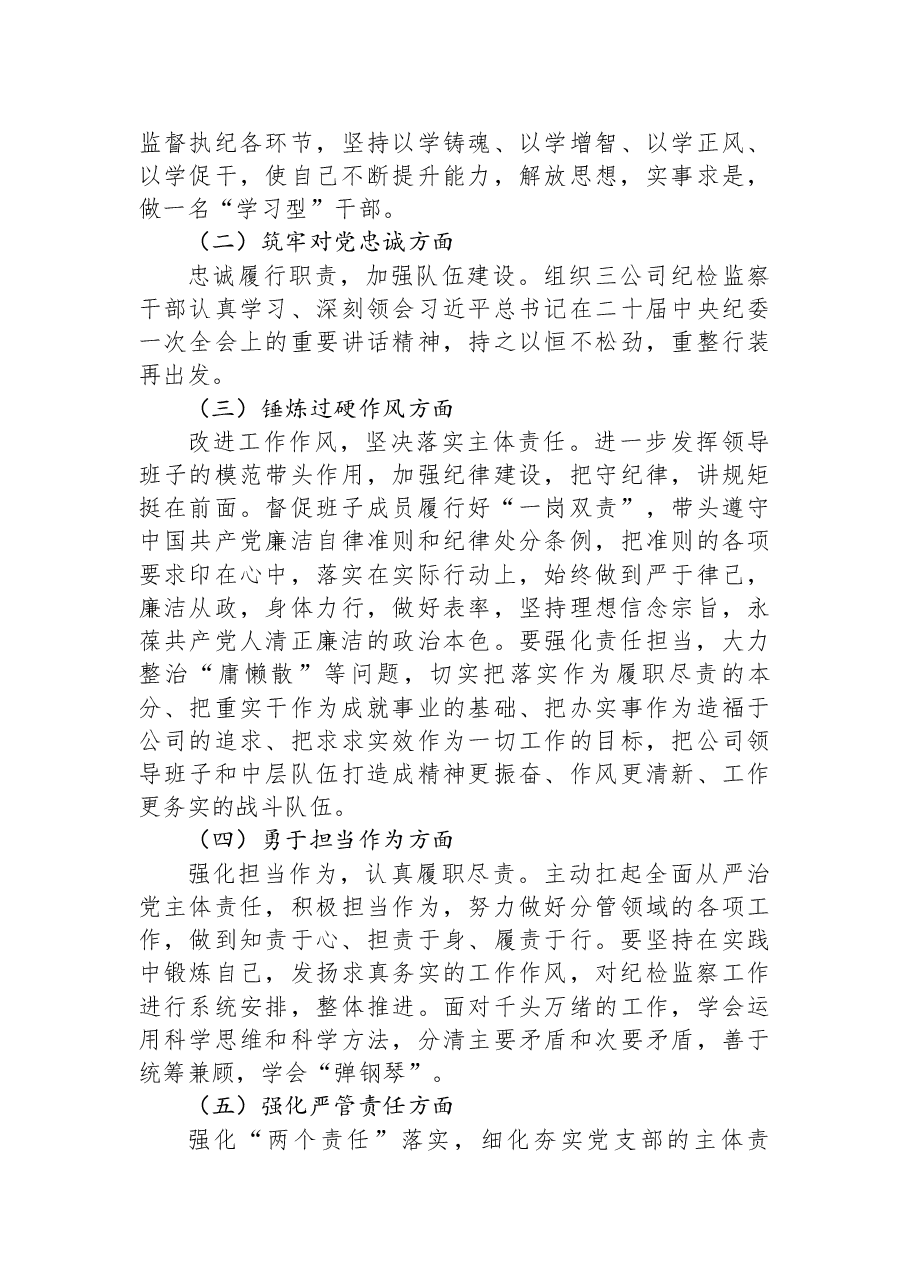 公司纪委书记主题教育暨教育整顿民主生活会个人对照检查材料.docx，第3页预览