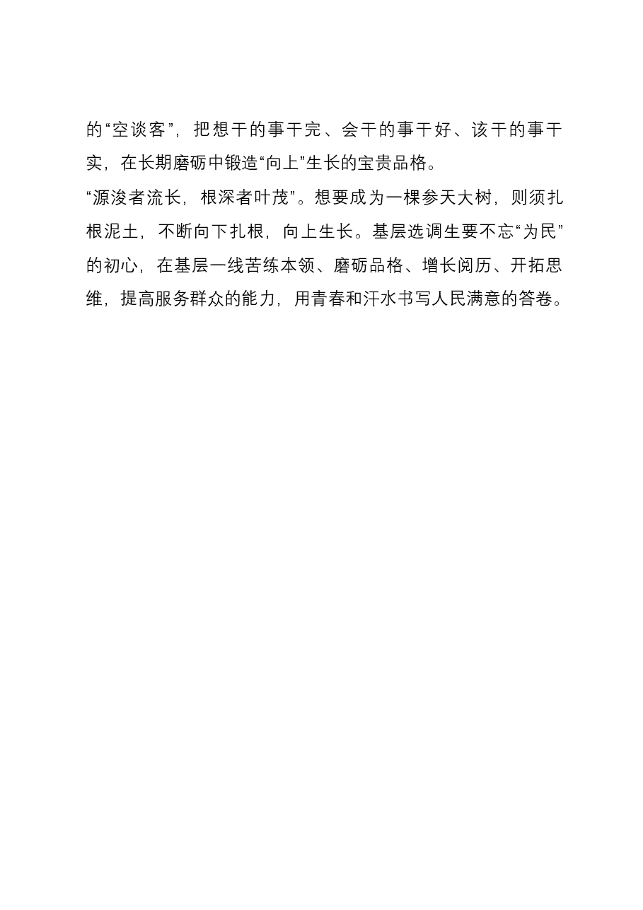 选调生基层工作心得.docx,第3页预览