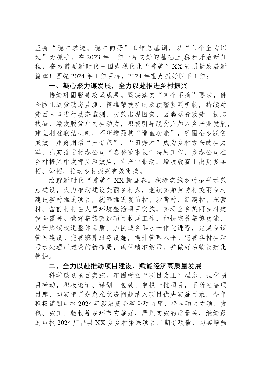 XX乡2023年工作总结01.docx，第4页预览