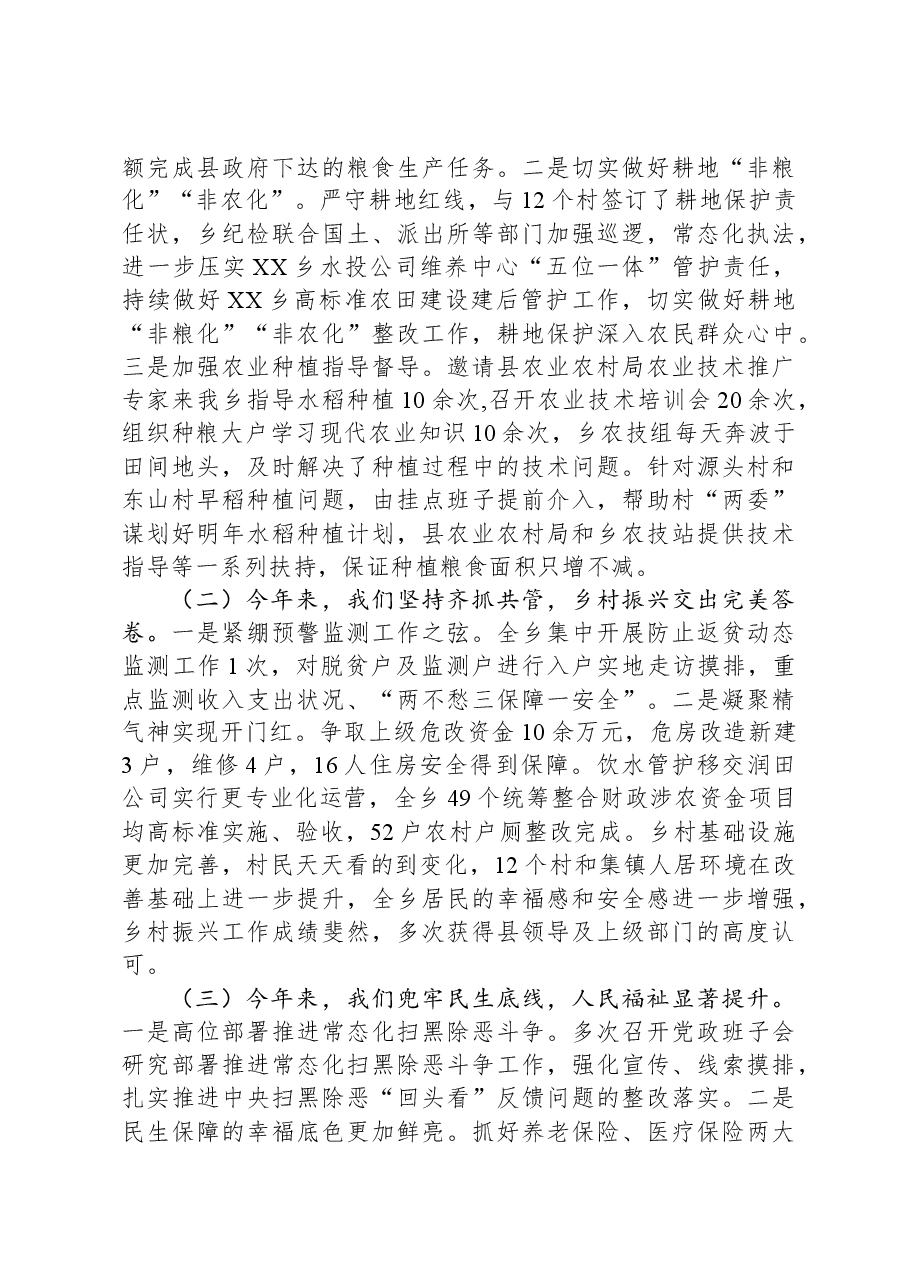 XX乡2023年工作总结01.docx，第2页预览