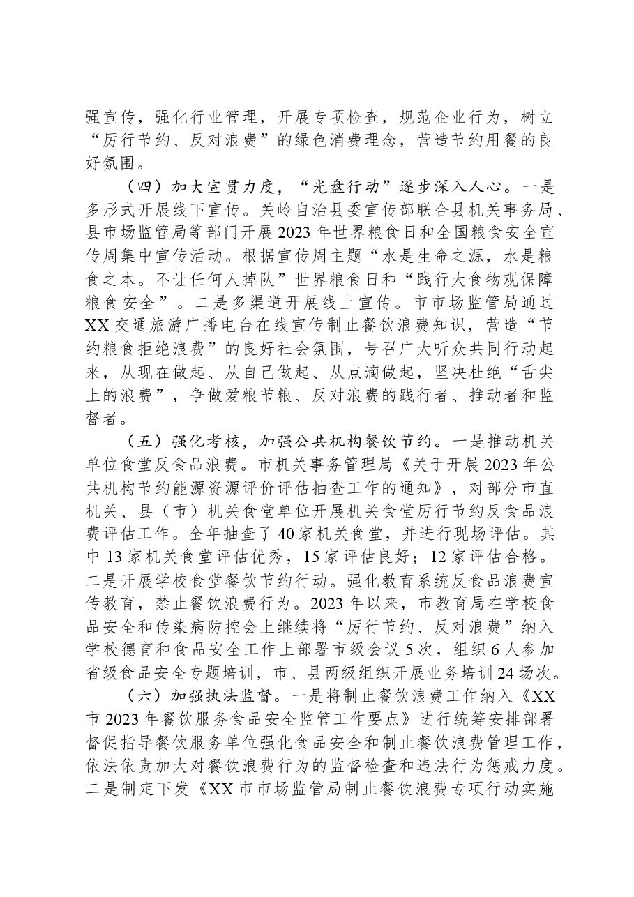 市发展改革委2023年粮食节约和反食品浪费工作总结.docx,第2页预览